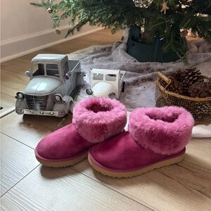UGG Furry Ankle Boots